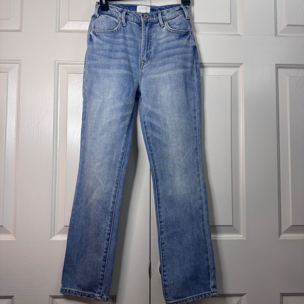 Every Womens High Rise Straight Leg Ankle Jeans Light Wash Dillards‎ size 24